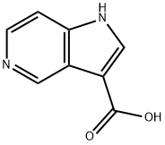 1H-ピロロ[3,2-C]ピリジン-3-カルボン酸 化学構造式
