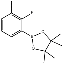 2-(2-Fluoro-3-methylphenyl)-4,4,5,5-tetramethyl-1,3,2-dioxaborolane Struktur