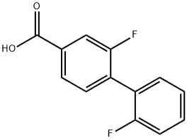 4-(2-Fluorophenyl)-3-fluorobenzoic acid Struktur