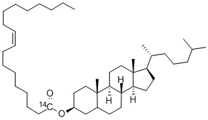 胆固醇油酸酯(油酸-1-14C), 119259-98-2, 结构式