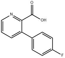 3-(4-Fluorophenyl)picolinic acid, 1192608-90-4, 结构式