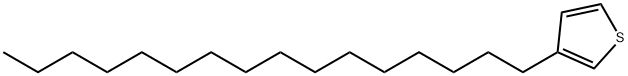 3-ヘキサデシルチオフェン 化学構造式