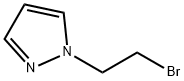 1-(2-ブロモエチル)-1H-ピラゾール 化学構造式