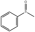 メチルフェニルスルホキシド 化学構造式