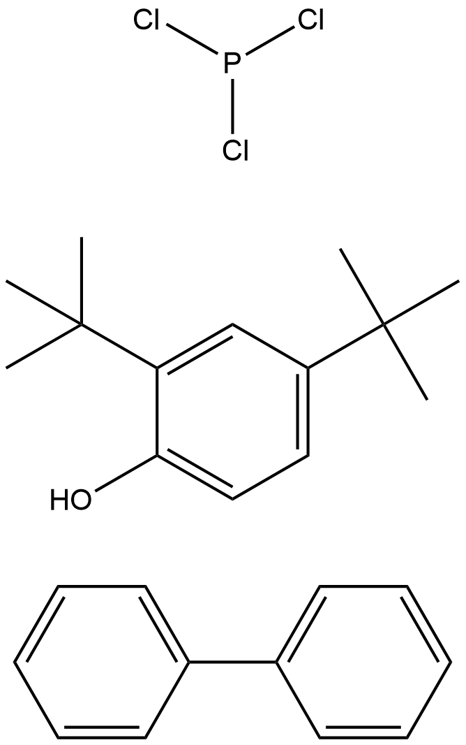 인 트리염화물, 반응성 생성물 ,함유 1,1'-비페닐과 2,4-비스(1,1-디메틸에틸)페놀
