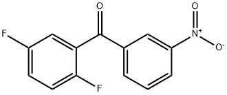 (2,5-Difluorophenyl)(3-nitrophenyl)Methanone 化学構造式