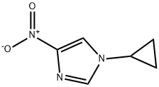 1-シクロプロピル-4-ニトロ-1H-イミダゾール 化学構造式