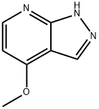 4-メトキシ-1H-ピラゾロ[3,4-B]ピリジン 化学構造式