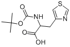 BOC-3-(4-噻唑基)-DL-丙氨酸, 119378-93-7, 结构式