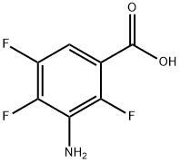 3-AMINO-2,4,5-TRIFLUOROBENZOIC ACID Struktur