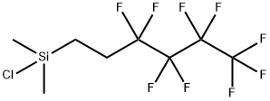 dimethyl(3,3,4,4,5,5,6,6,6-nonafluorohexyl)chlorosilane Structure