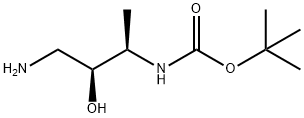 Carbamic acid, (3-amino-2-hydroxy-1-methylpropyl)-, 1,1-dimethylethyl ester, Struktur