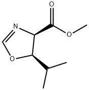 4-Oxazolecarboxylicacid,4,5-dihydro-5-(1-methylethyl)-,methylester,(4R-cis)-(9CI) Struktur