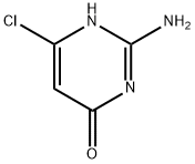 2-アミノ-4-クロロ-6-ヒドロキシピリミジン 化学構造式