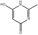 4,6-Dihydroxy-2-methylpyrimidine Structure