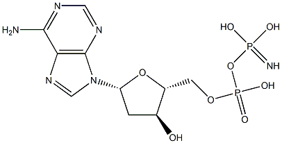 2'-deoxy-5'-adenylyl imidodiphosphate Structure