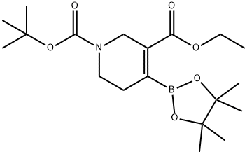 N-Boc-1,2,5,6-四氢吡啶-4-硼酸频哪醇酯-3-甲酸乙酯, 1194488-90-8, 结构式
