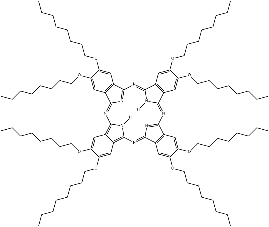 2 3 9 10 16 17 23 24-OCTAKIS(OCTYLOXY)-& Struktur