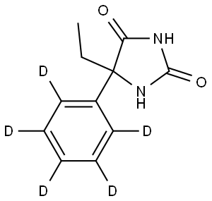 rac N-Desmethyl Mephenytoin-deuterated Struktur