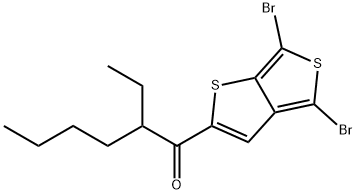 4,6-二溴-2-(1-(2-乙基己酮))-噻吩并[3,4-B]噻吩 结构式
