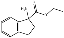 1H-Indene-1-carboxylicacid,1-amino-2,3-dihydro-,ethylester(9CI) 结构式