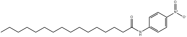 HexadecanaMide, N-(4-nitrophenyl)- Structure