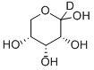 D-リボース-1-D 化学構造式