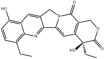7-乙基-10-羟基喜树碱,119577-28-5,结构式