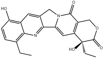 7-乙基-10-羟基喜树碱 结构式