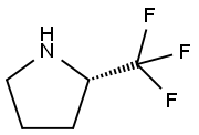 (S)-2-(トリフルオロメチル)ピロリジン 化学構造式