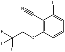 2-FLUORO-6-(2,2,2-TRIFLUOROETHOXY)BENZONITRILE Struktur