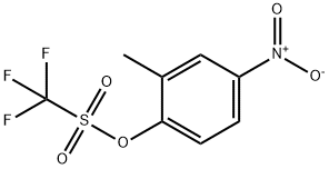 2-Methyl-4-nitrophenyl trifluoromethanesulphonate Struktur