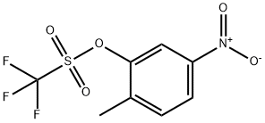 2-Methyl-5-nitrophenyl trifluoromethanesulphonate Struktur