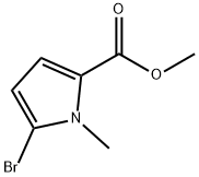 5-ブロモ-1-メチル-1H-ピロール-2-カルボン酸メチル 化学構造式