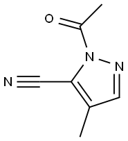 Pyrazole-5-carbonitrile, 1-acetyl-4-methyl- (7CI,8CI) Structure