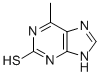 2-MERCAPTO-6-METHYLPURINE,1196-42-5,结构式