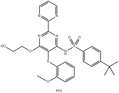 4-tert-butyl-N-(6-(2-hydroxyethoxy)-5-(2-Methoxyphenoxy)-2,2'-bipyriMidin-4-yl)benzenesulfonaMide hydrate|4-tert-butyl-N-(6-(2-hydroxyethoxy)-5-(2-Methoxyphenoxy)-2,2'-bipyriMidin-4-yl)benzenesulfonaMide hydrate