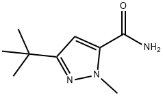 3-tert-butyl-1-Methyl-1H-pyrazole-5-carboxaMide Structure