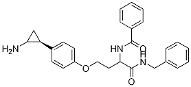 BenzaMide, N-[(1S)-3-[4-(2-aMinocyclopropyl)phenoxy]-1-[[(phenylMethyl)aMino]carbonyl]propyl]- Structure
