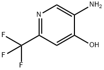 5-Amino-2-(trifluoromethyl)pyridin-4-ol, 4-Hydroxy-6-(trifluoromethyl)pyridin-3-amine Struktur