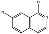 1-BROMO-7-CHLORO-ISOQUINOLINE, 1196155-73-3, 结构式
