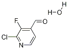 2-Chloro-3-fluoro-4-pyridinecarboxaldehyde hydrate Structure