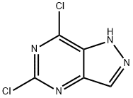 5,7-ジクロロ-1H-ピラゾロ[4,3-D]ピリミジン 化学構造式