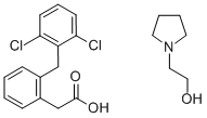119623-66-4 2-((2,6-二氯苯基)氨基)苯乙酸 1-吡咯烷乙醇盐