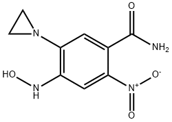 5-(aziridin-1-yl)-4-hydroxylamino-2-nitrobenzamide Struktur