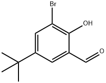 3-溴-5-叔丁基-2-羟基苯甲醛, 119646-68-3, 结构式