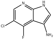 1H-Pyrrolo[2,3-b]pyridin-3-aMine, 5-chloro-4-fluoro- Structure