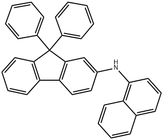 N-(ナフタレン-1-イル)-9,9-ジフェニル-9H-フルオレン-2-アミン 化学構造式