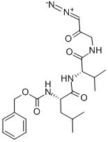 Z-LEU-VAL-GLY-DIAZOMETHYLKETONE, 119670-30-3, 结构式