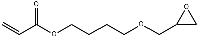 4-Hydroxybutyl acrylate glycidyl ether Struktur